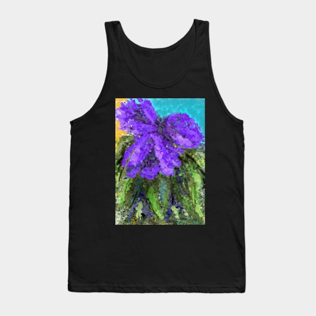 VIVID ABSTRACTED PURPLE LILACS Tank Top by MarniD9